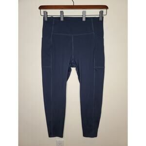 Girlfriend Collective dark teal capri leggings with pockets - 4XL / XXXXL